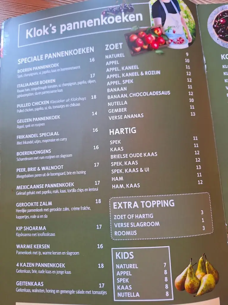 Menu_Pannenkoeken Restaurant Klokshuys_Vierpolders_image_1