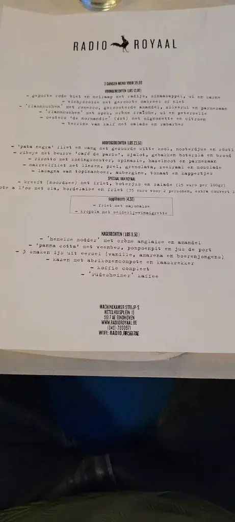 Menu_Radio Royaal_Eindhoven_image_2