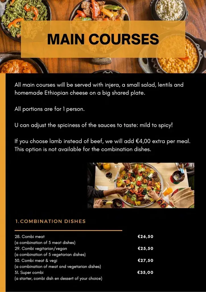 Menu_Ethiopisch Restaurant_Eindhoven_image_3
