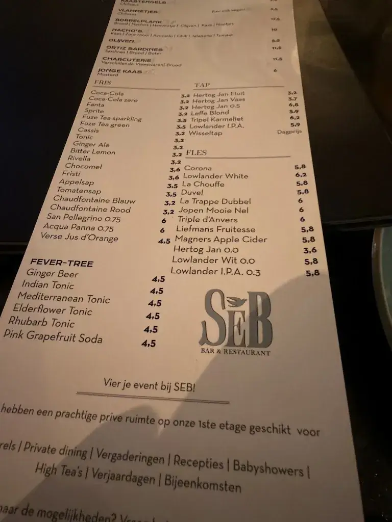 Menu_Bar/Restaurant SEB_Haag_immagine_4