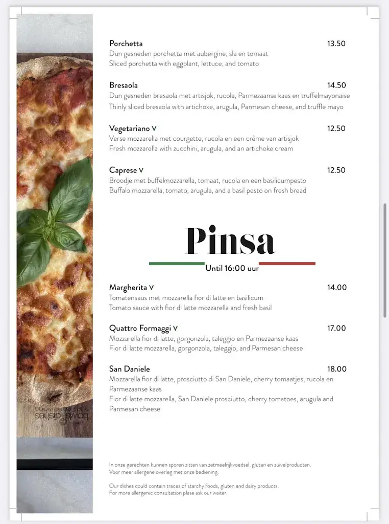 Menu_Il Peperoncino DEN HAAG_Haag_image_1