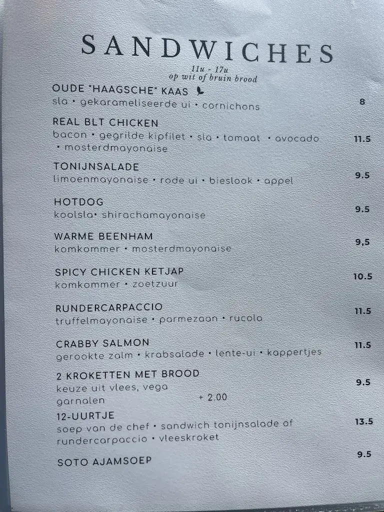 Menü_Parker Bistrobar_Haag_Bild_2