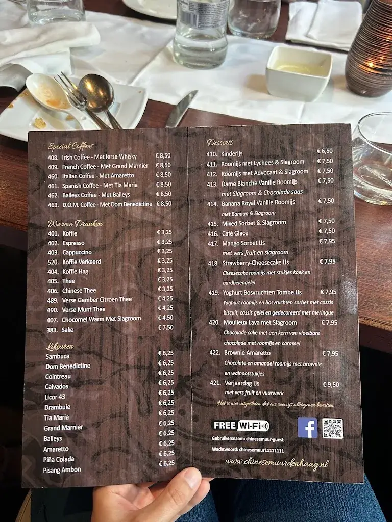 Menu_De Chinese Muur Den Haag_Haag_image_2