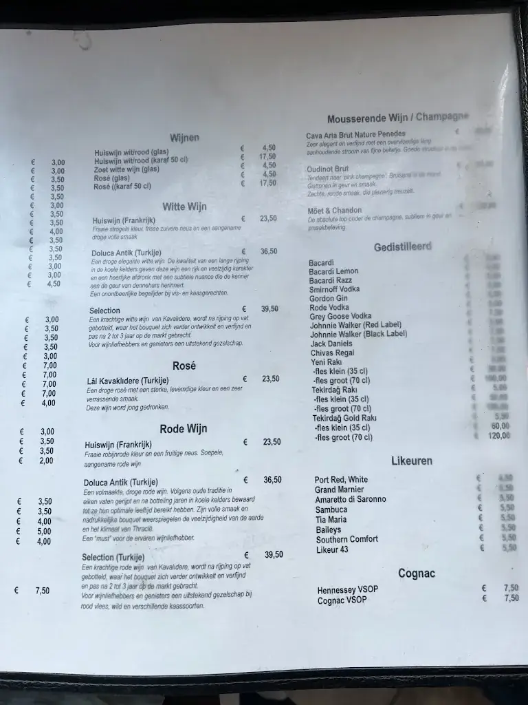 Menu_Lounge Restaurant Sultan_Rotterdam_image_1
