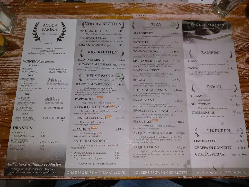 Menu_Acqua Farina_Abcoude_image_2