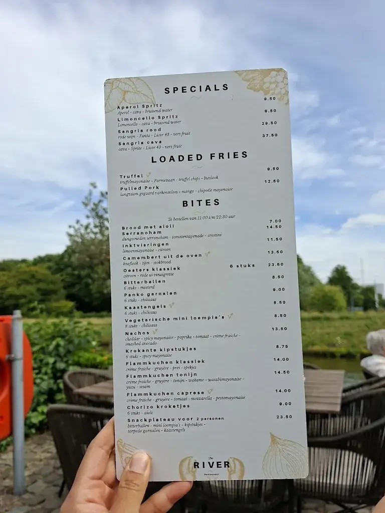 Menu_The River_Voorburg_immagine_1