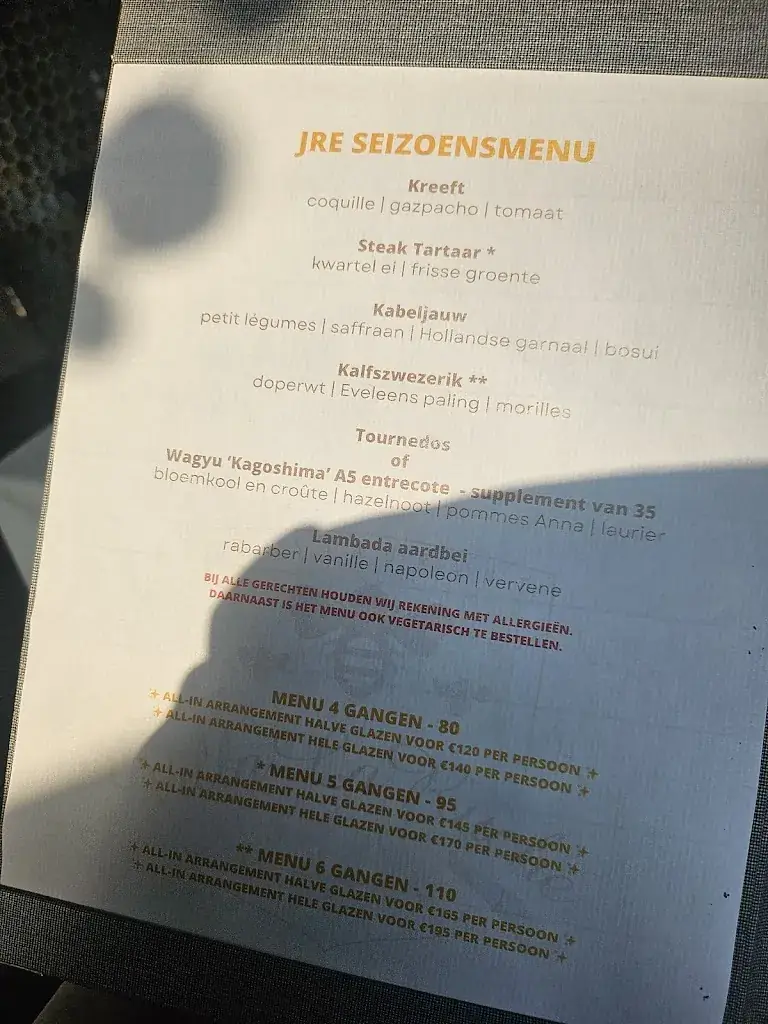 Menu_Restaurant Villa La Ruche_Voorburg_imagen_3