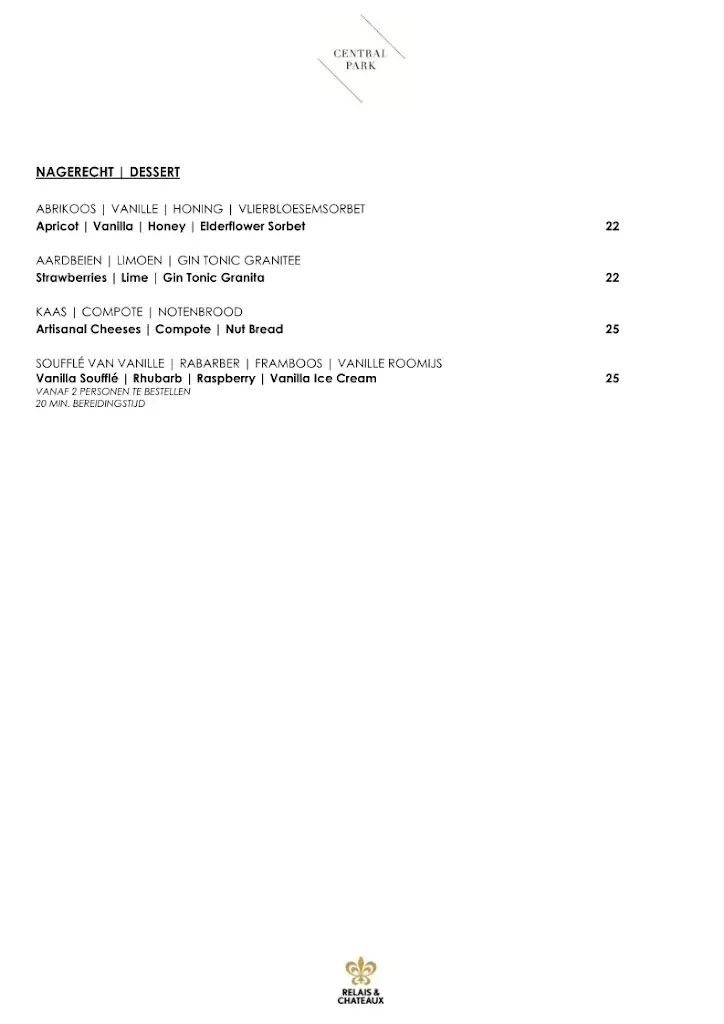 Menu_Relais & Chateaux - Central Park Voorburg_Voorburg_image_4