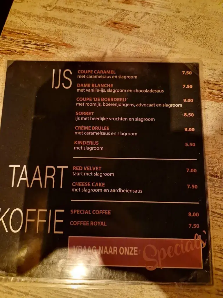 Menu_Restaurant de Boerderij by Charrels_Voorburg_image_1