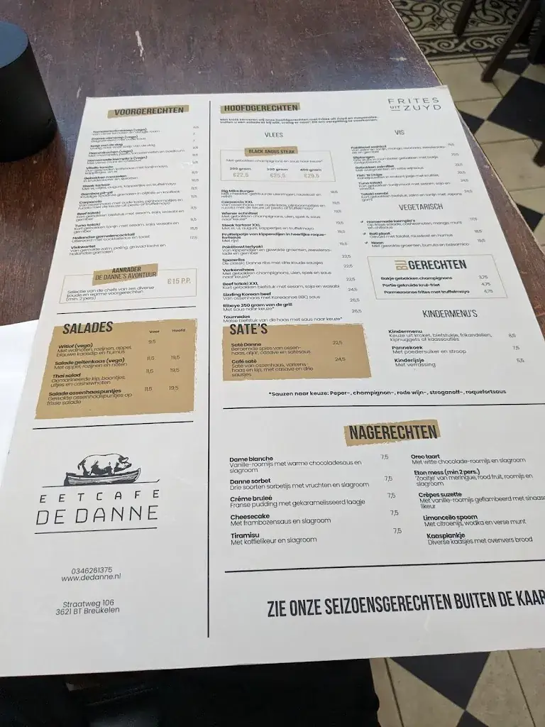 Menu_Taveerne De Danne_Breukelen_imagen_1