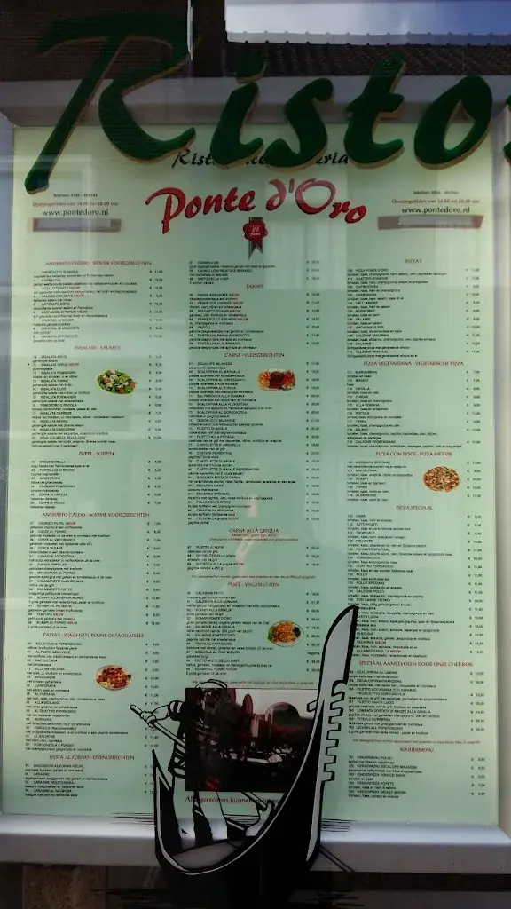 Menu_Ponte d'Oro_Breukelen_immagine_1