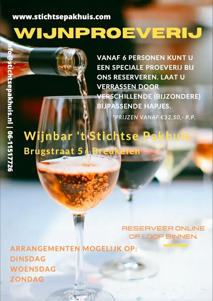 Menu_Wijnbar 't Stichtse Pakhuis | Wijnen | Speciaalbieren & Proeverijen_Breukelen_image_2