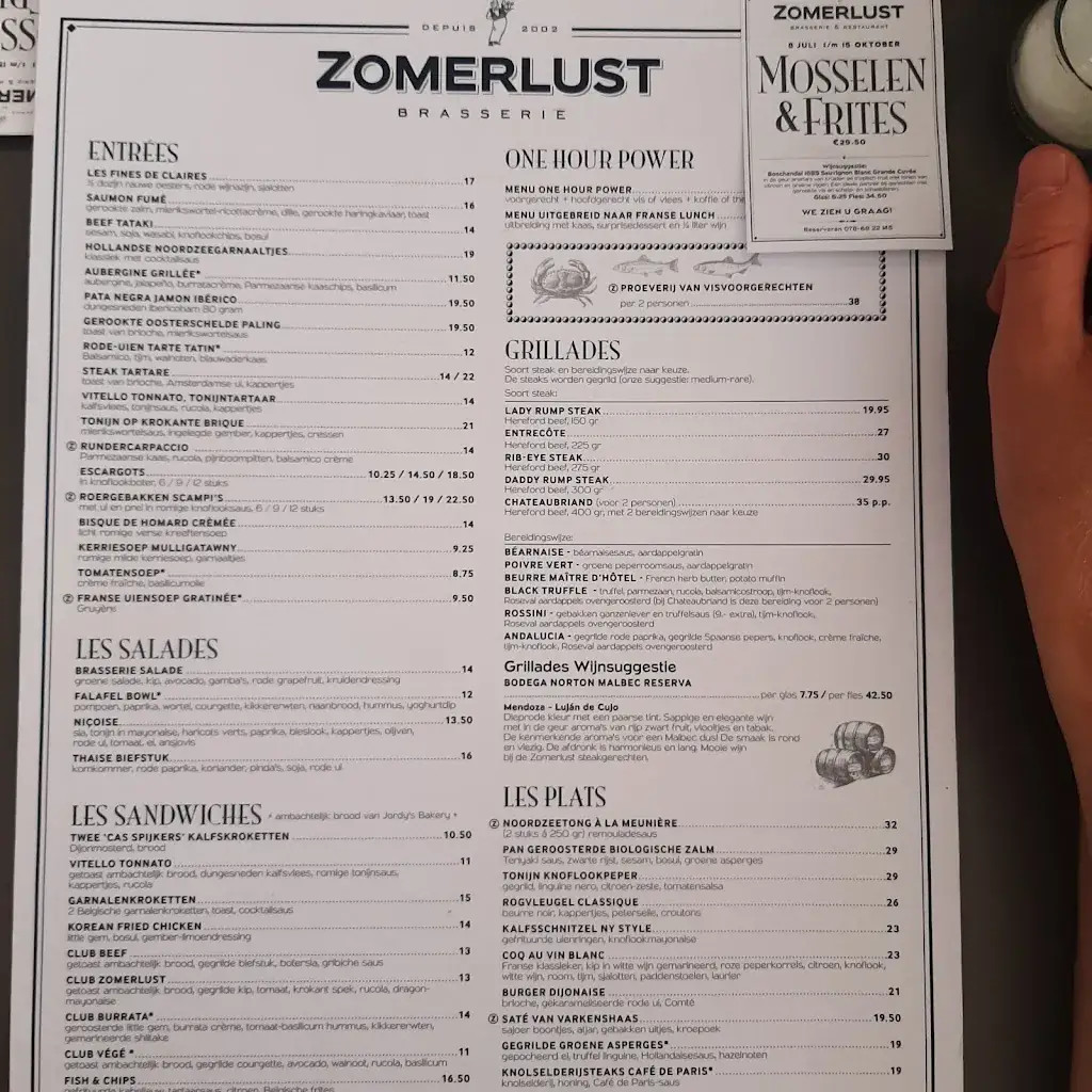 Menu_Zomerlust Brasserie & Restaurant_Zwijndrecht_image_3