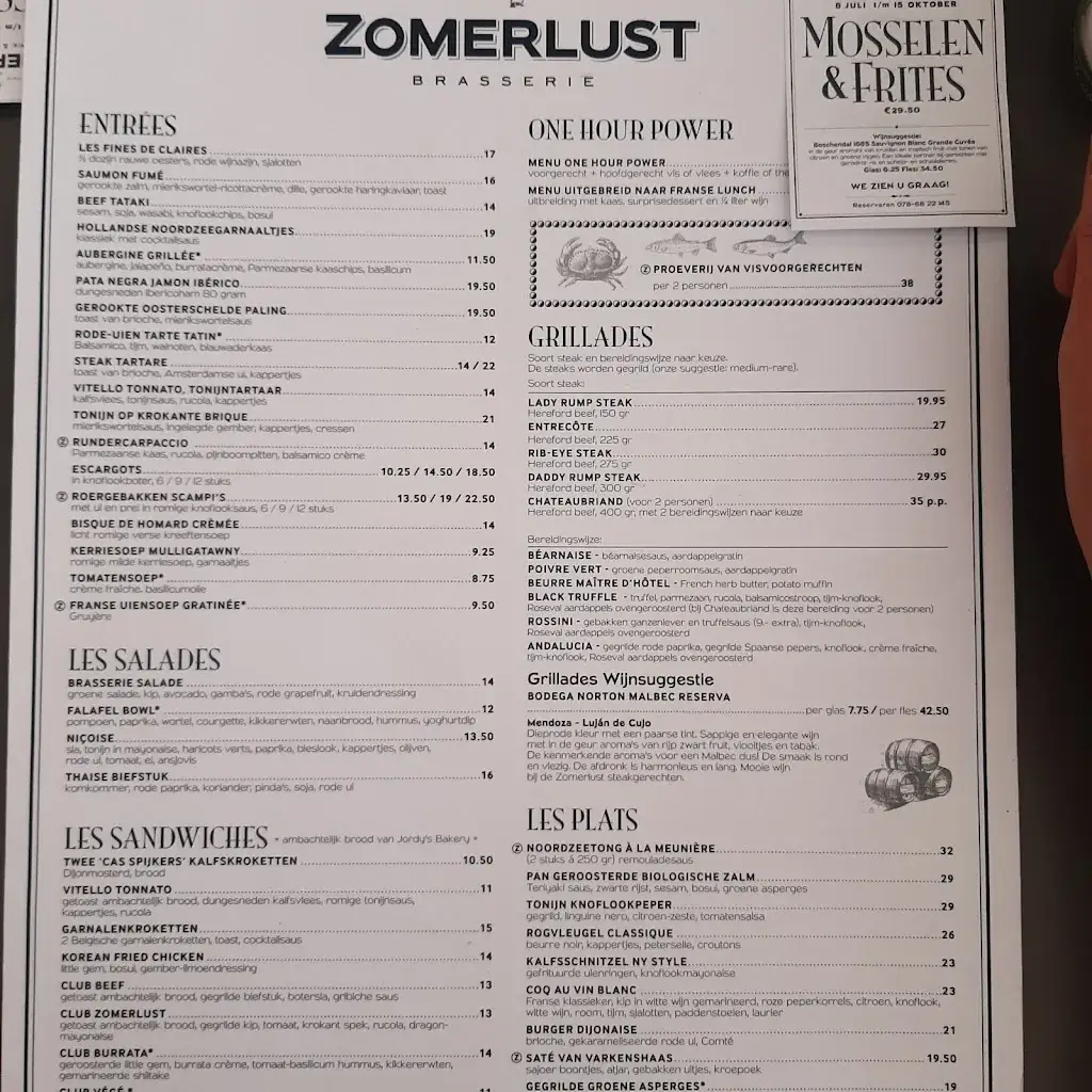 Menu_Zomerlust Brasserie & Restaurant_Zwijndrecht_image_4