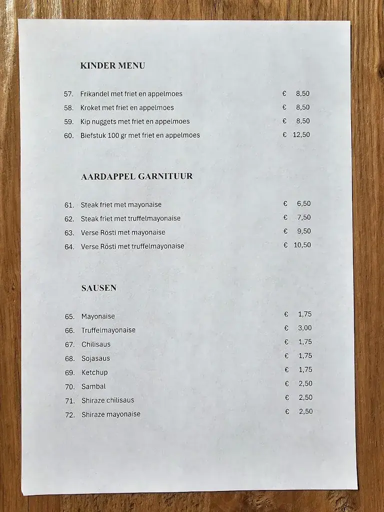 Menu_Bistro la vida_Zwijndrecht_image_3