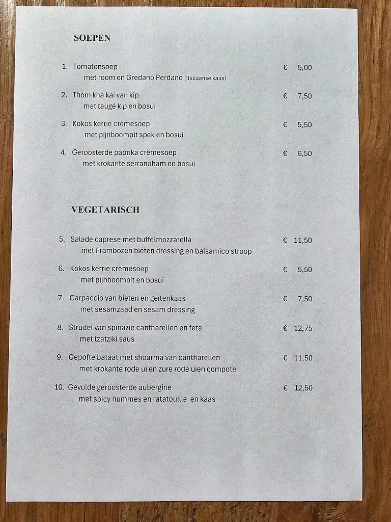 Menu_Bistro la vida_Zwijndrecht_image_4