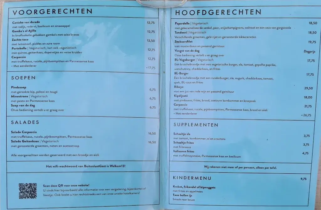 Menu_Restaurant Hotel Buitenlust_Amerongen_image_1