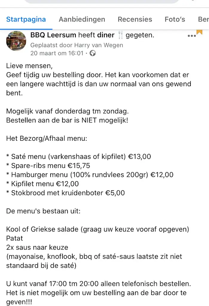 Menu_Barbecue-restaurant De Heuvelrug_Leersum_image_2