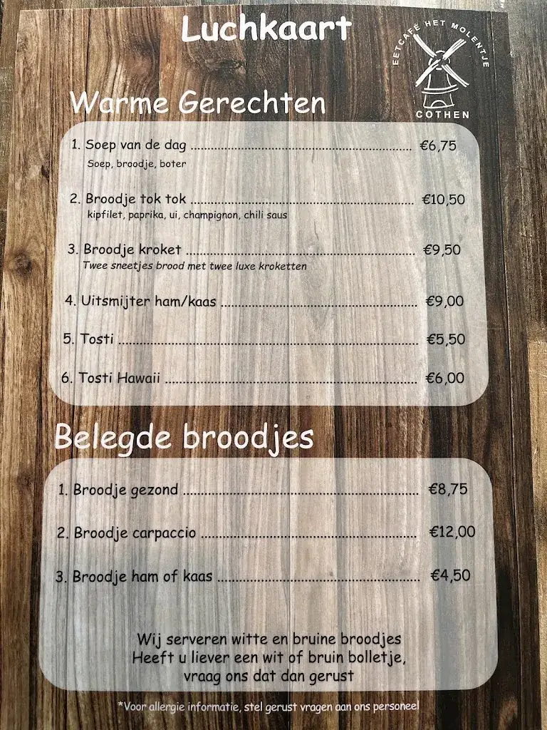 Menu_Eetcafé het Molentje_Cothen_imagen_2