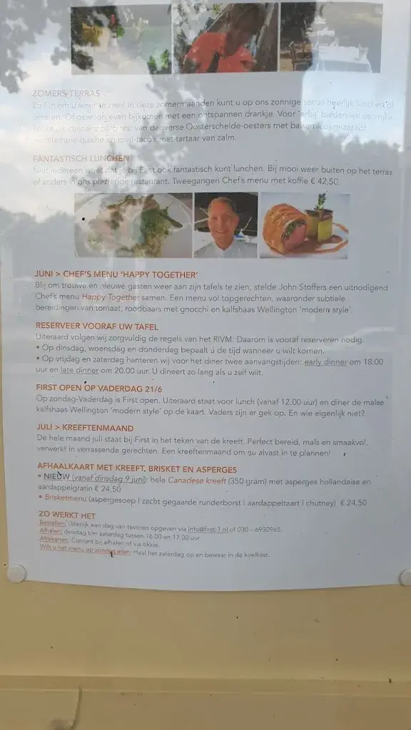 Menu_Restaurant First_Zeist_image_1