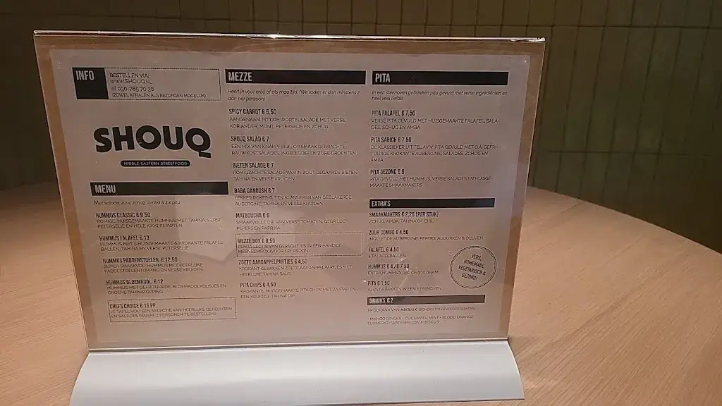 Menu_SHOUQ Zeist - Hummus, falafel & mezze (ook catering)_Zeist_image_1