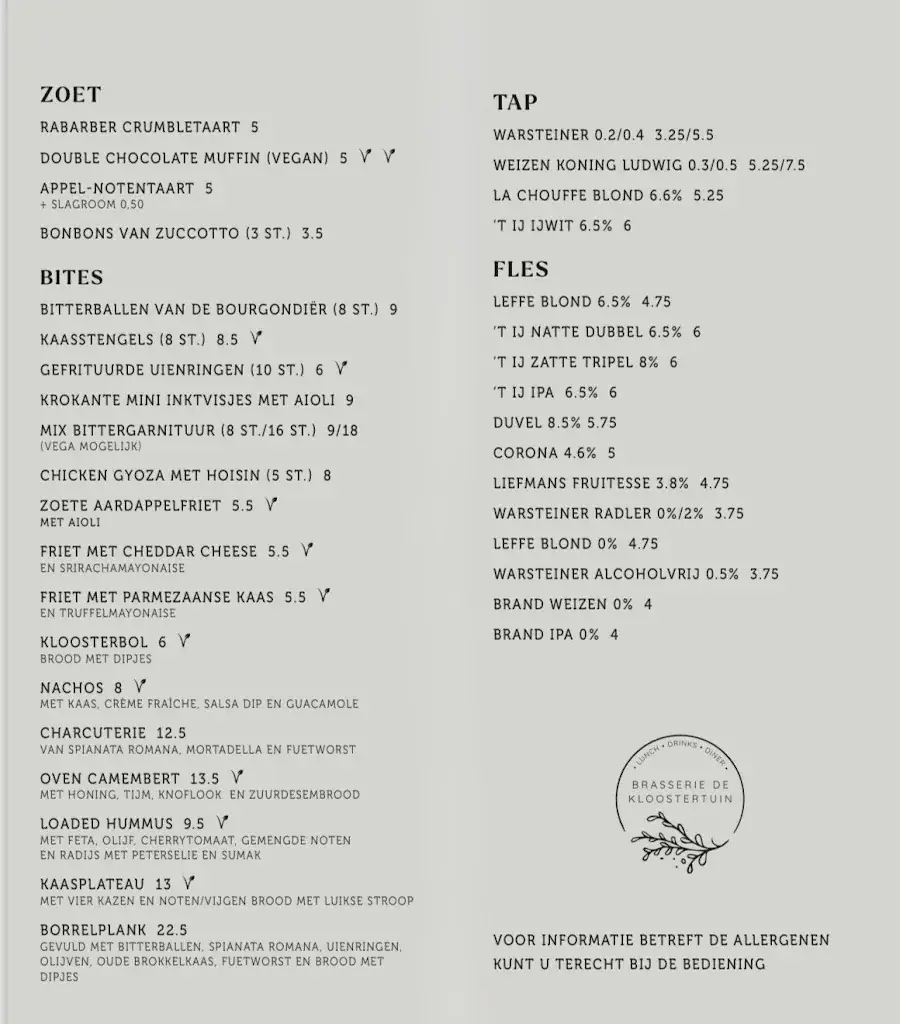 Menu_Brasserie de Kloostertuin_IJsselstein_imagen_2