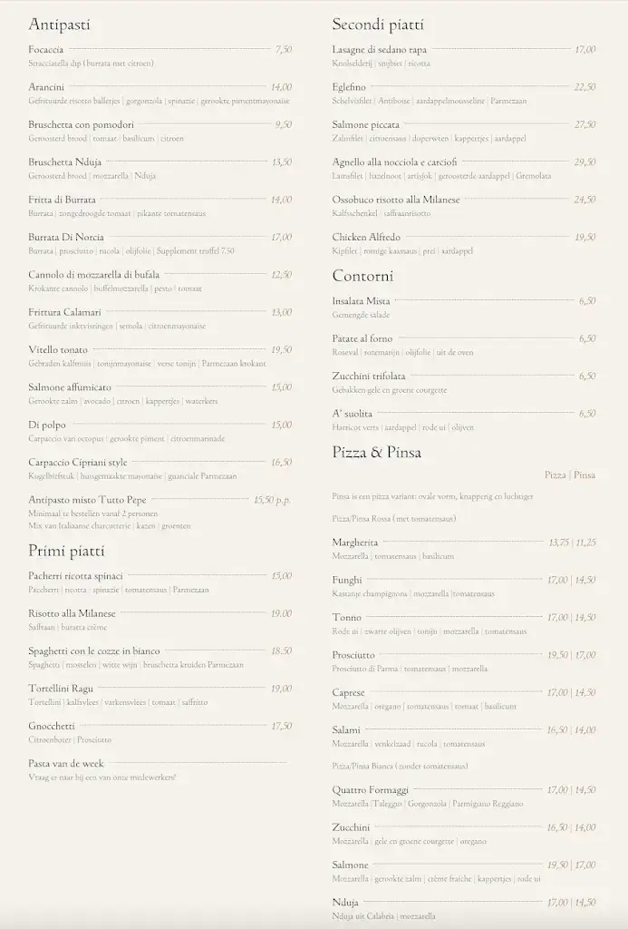 Menu_Tutto Pepe_Baarn_image_1