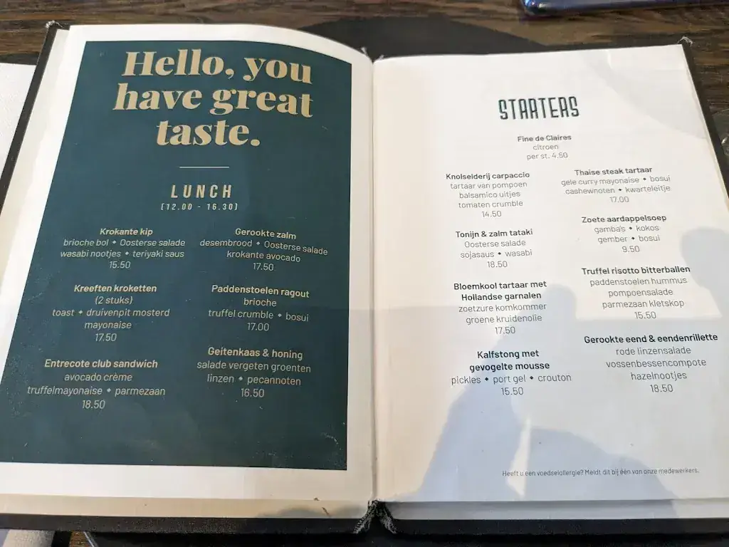 Menu_Restaurant Vuur_Baarn_immagine_3