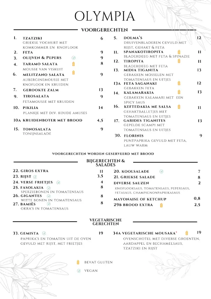 Menu_Grieks Restaurant Olympia_Baarn_image_2