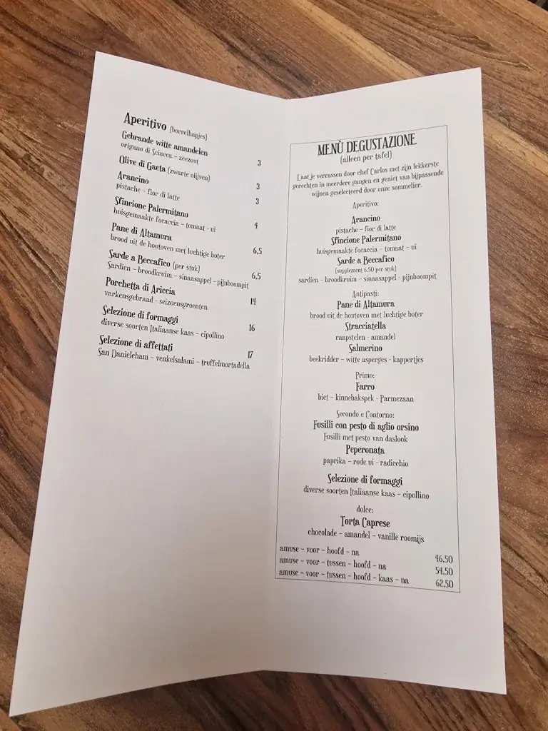 Menu_Vineria Nebbiolo_Baarn_image_1