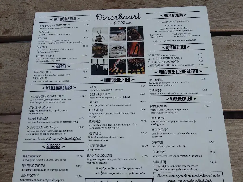 Menu_Wieken, brasserie & grill bij de molen van Bunschoten_Bunschoten-Spakenburg_immagine_1