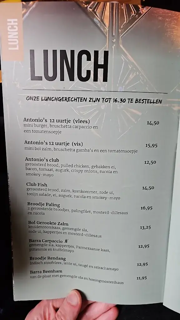 Menu_Antonio's Eethuys_Bunschoten-Spakenburg_image_2