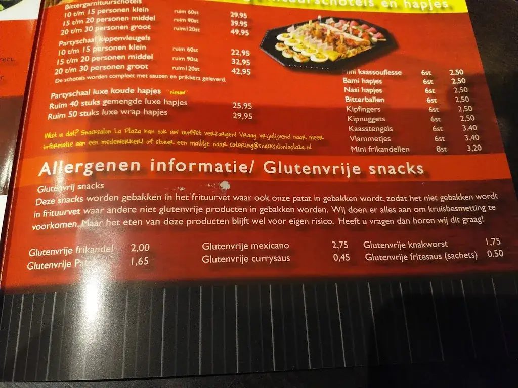 Menü_Snacksalon la Plaza_Bunschoten-Spakenburg_Bild_1