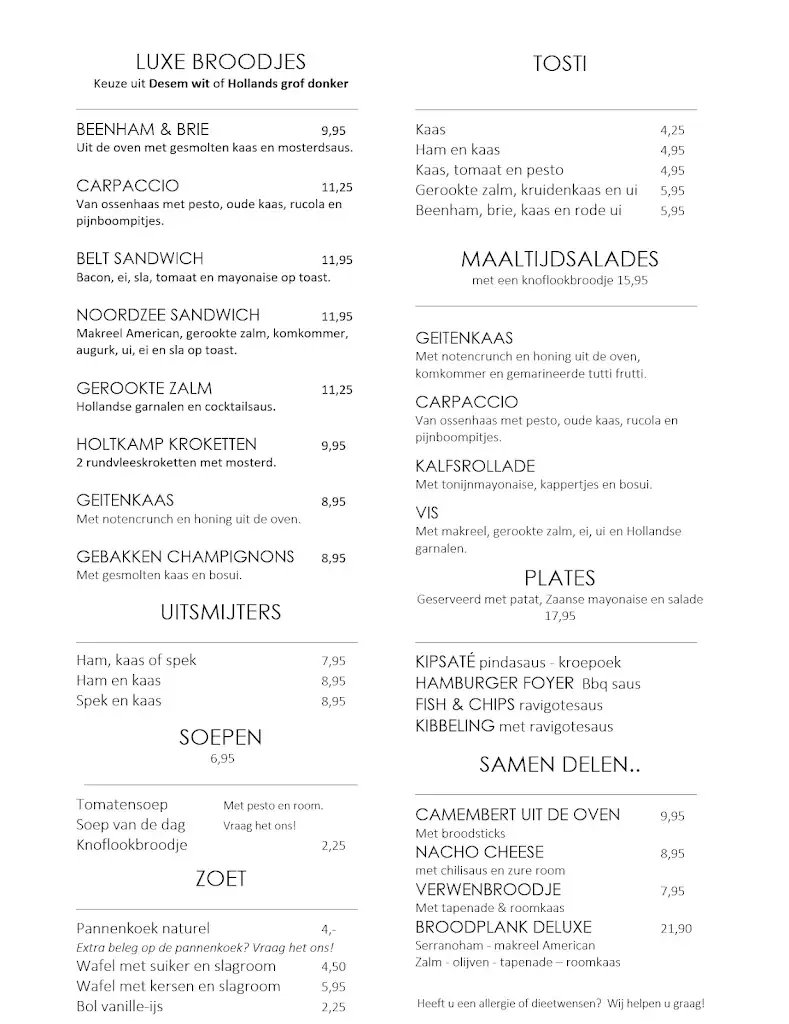 Menu_Grand Cafe De Foyer_Callantsoog_image_2
