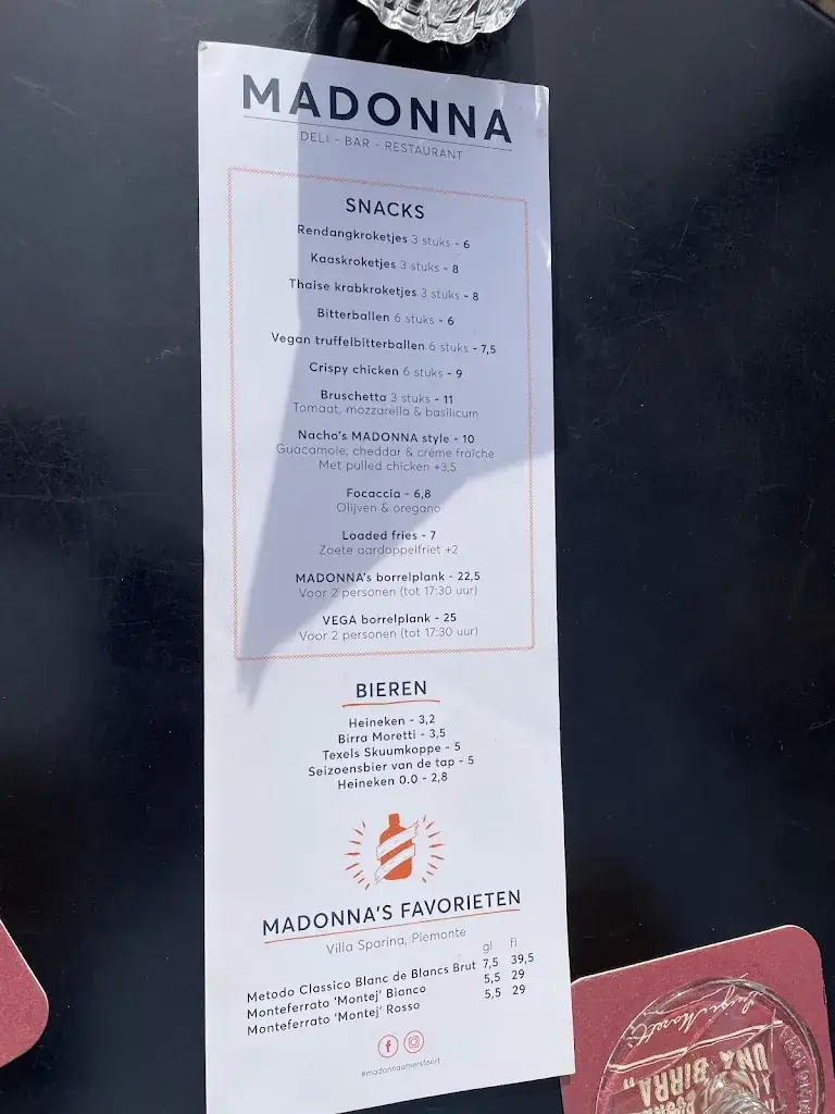 Menu_Madonna Amersfoort_Amersfoort_image_3