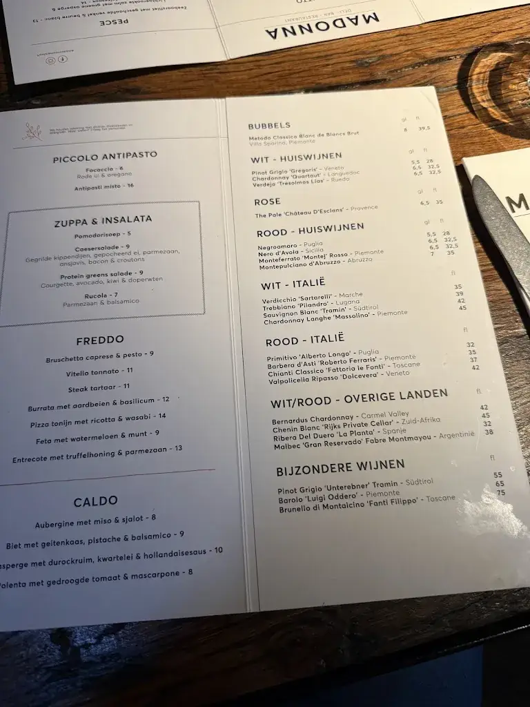 Menu_Madonna Amersfoort_Amersfoort_image_4