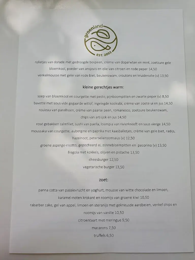 Menu_Restaurant Groenland_Driebergen-Rijsenburg_image_2