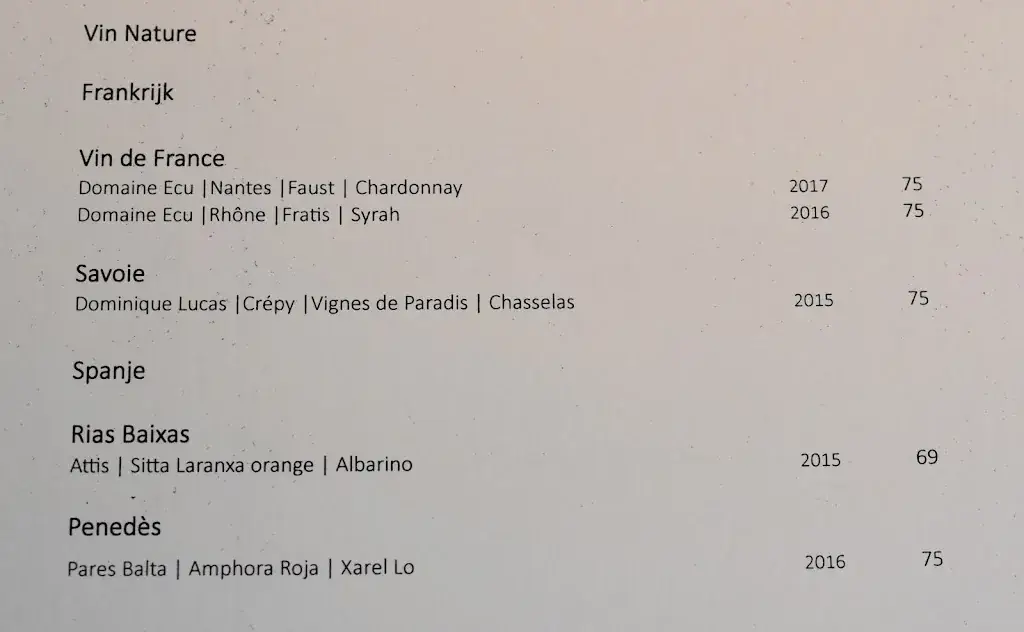 Menu_La Provence_Driebergen-Rijsenburg_image_2