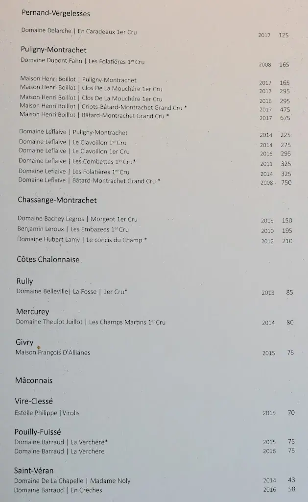 Menu_La Provence_Driebergen-Rijsenburg_image_4