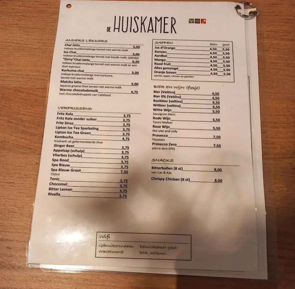 Menu_De Huiskamer Van Driebergen_Driebergen-Rijsenburg_image_2