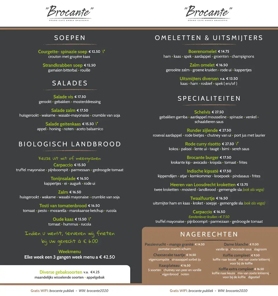 Menu_Restaurant Brocante_Doorn_image_1