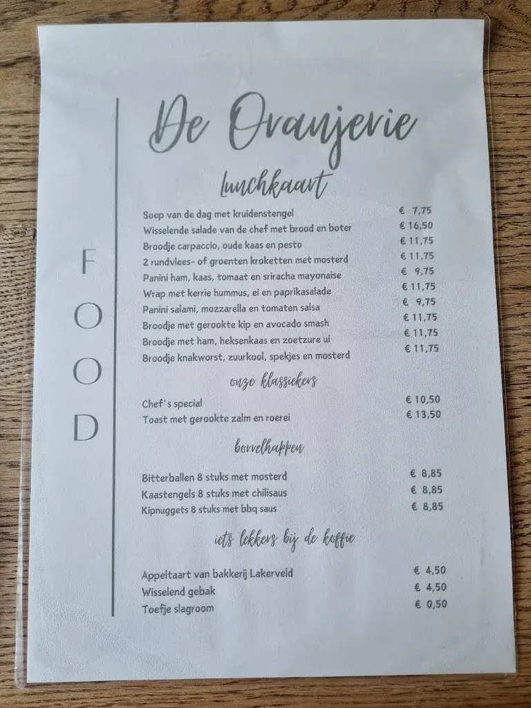 Menu_the Orangery_Doorn_image_3