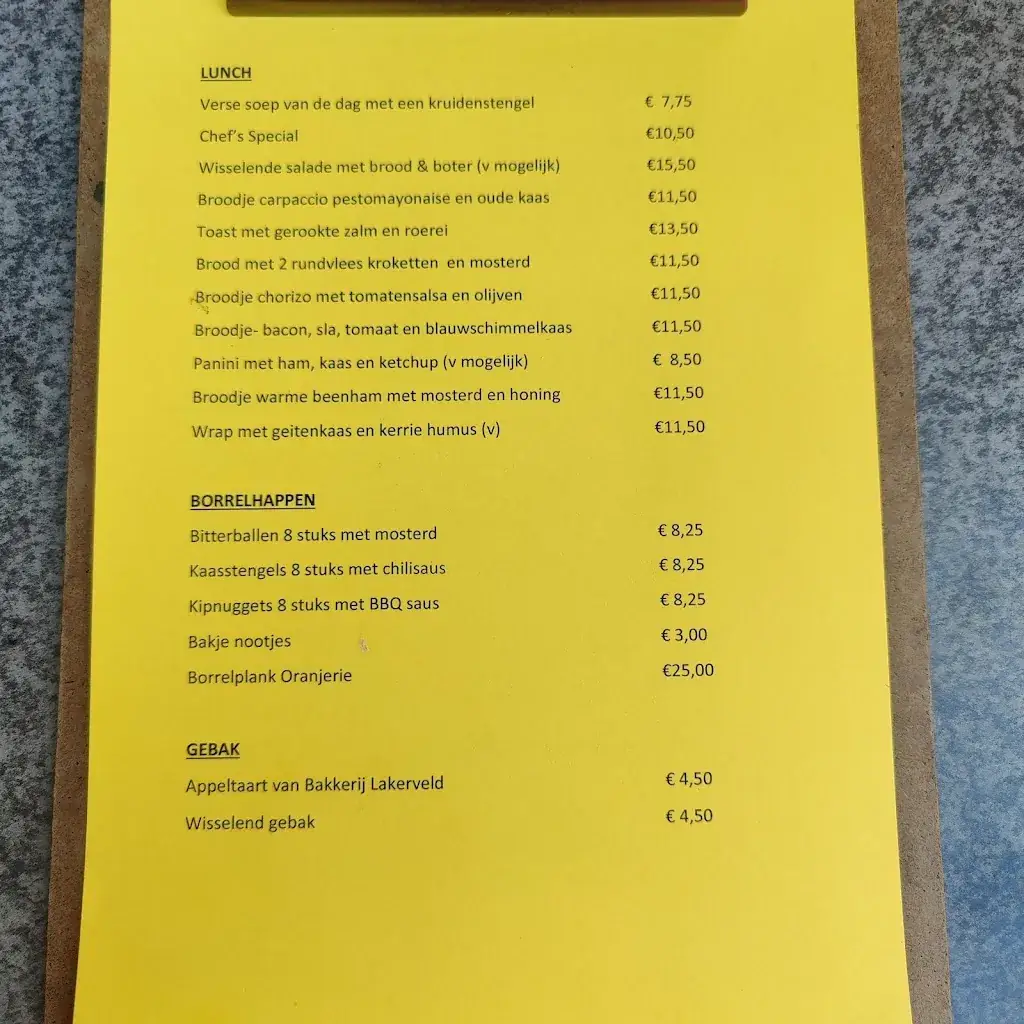 Menu_the Orangery_Doorn_image_4