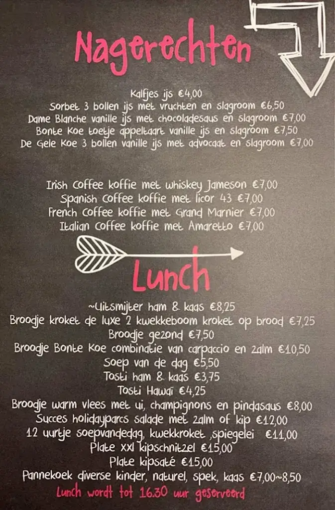 Menu_Eetcafé de Bonte Koe_Doorn_imagen_2