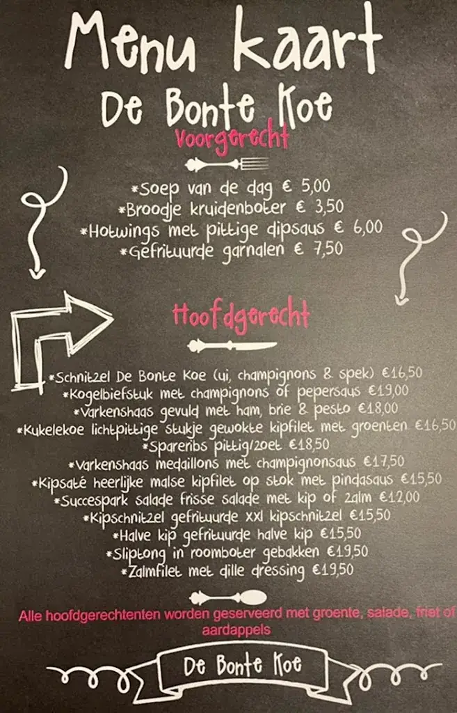 Menu_Eetcafé de Bonte Koe_Doorn_imagen_4
