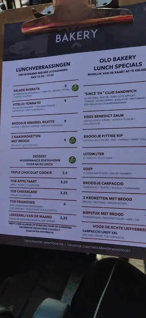 Menu_The Old Bakery_Montfoort_image_1