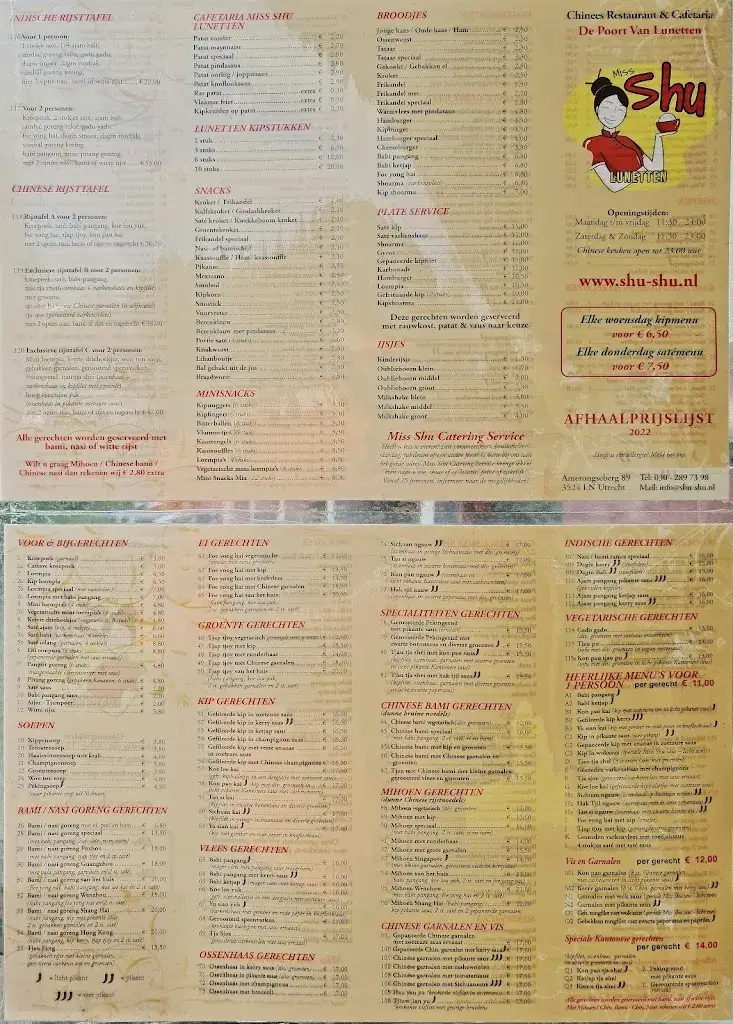Menu_Miss Shu Lunetten Cafetaria & Wok Restaurant_Utrecht_image_1
