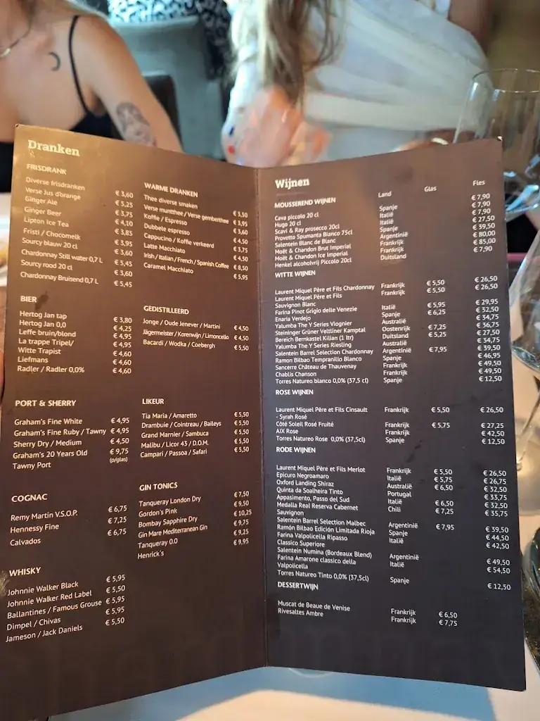 Menu_Restaurant Chardonnay_Leusden_image_1