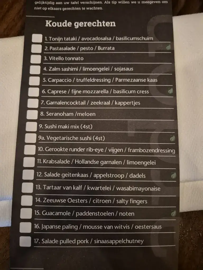 Menu_Restaurant Chardonnay_Leusden_image_3