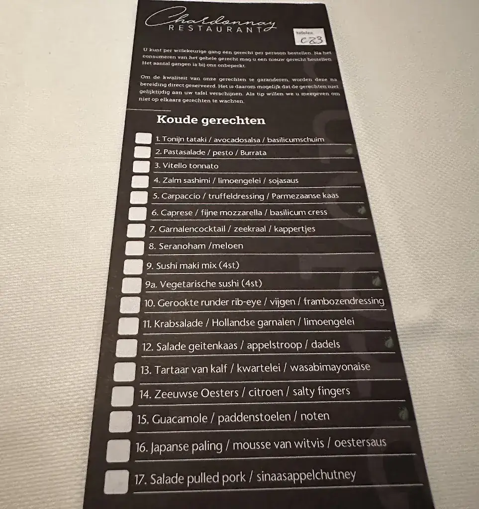 Menu_Restaurant Chardonnay_Leusden_image_4